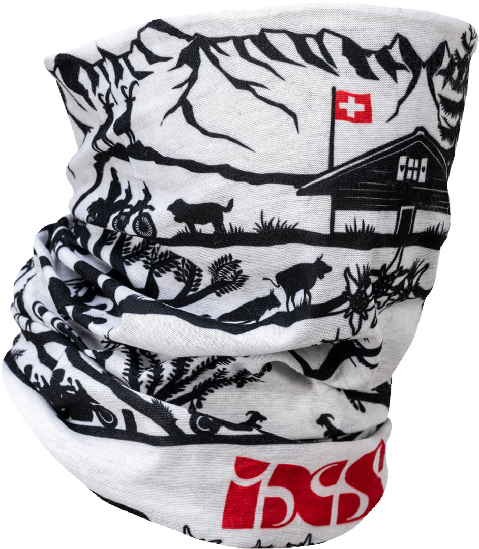 Tube scarf Micro white-black 00