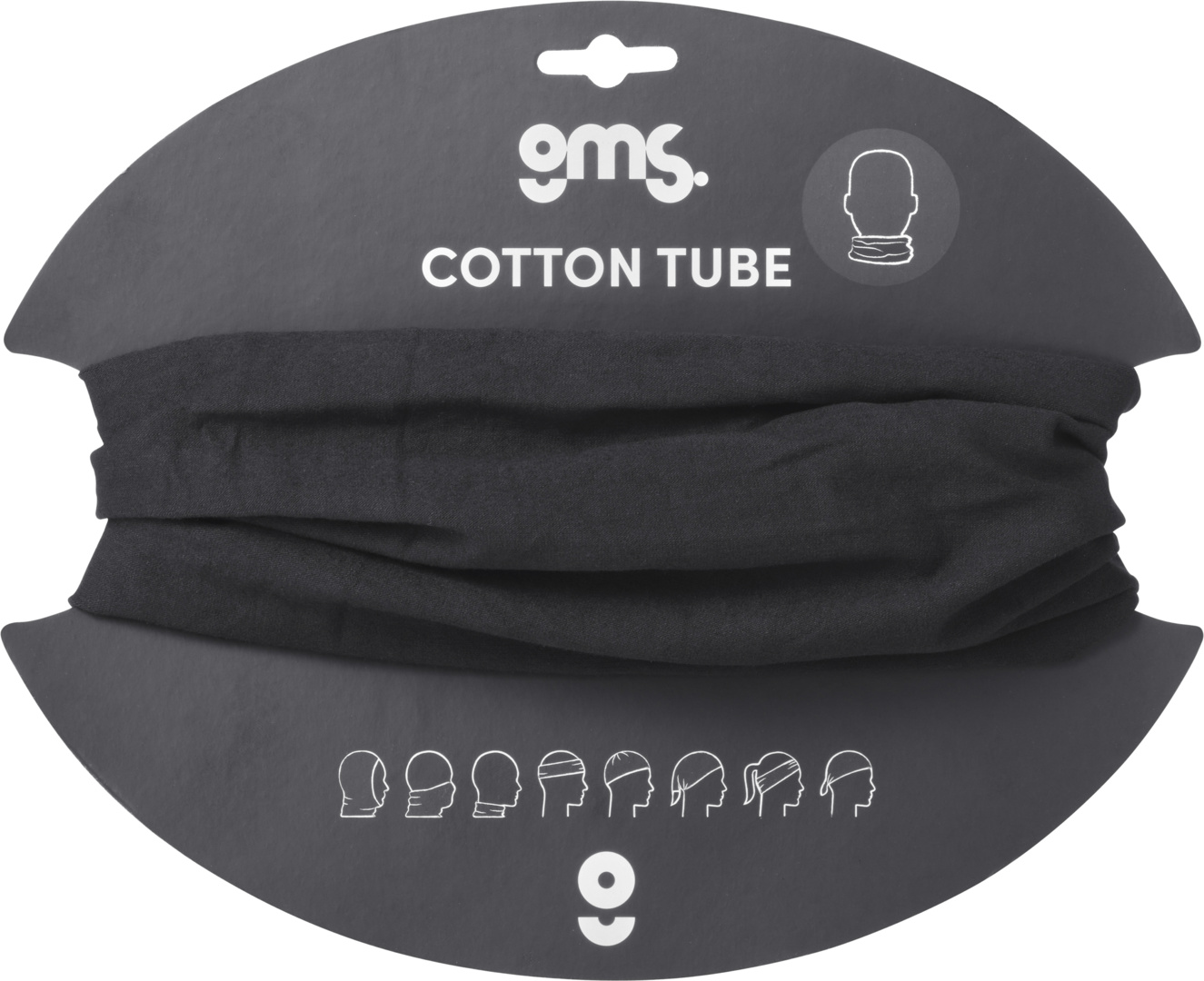 IXS GRIJAC VRATA Tube scarf cotonblack